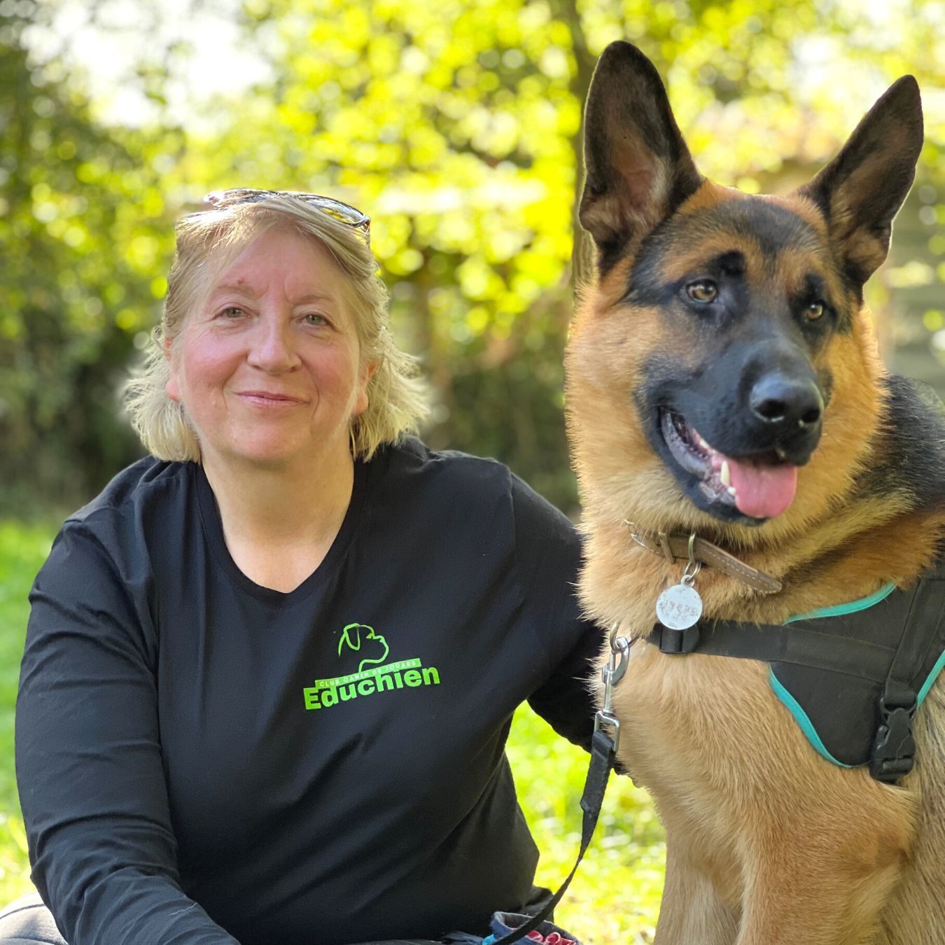 Christine éducatrice canine Educhien club canin de la plaine de jouars club canin Yvelines 78 île-de-france canirandonnée école du chiot agility club chien éducation positive